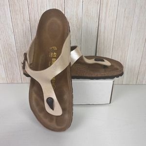 Birkenstock Women's Gizeh Sandal, Graceful Pearl White Size 41, L 10, M 8